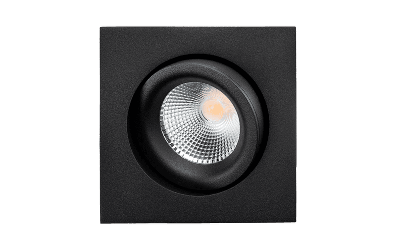 Sg Junistar Lux Square Sort 490lm 3000K Ra 98 Faseavsnitt