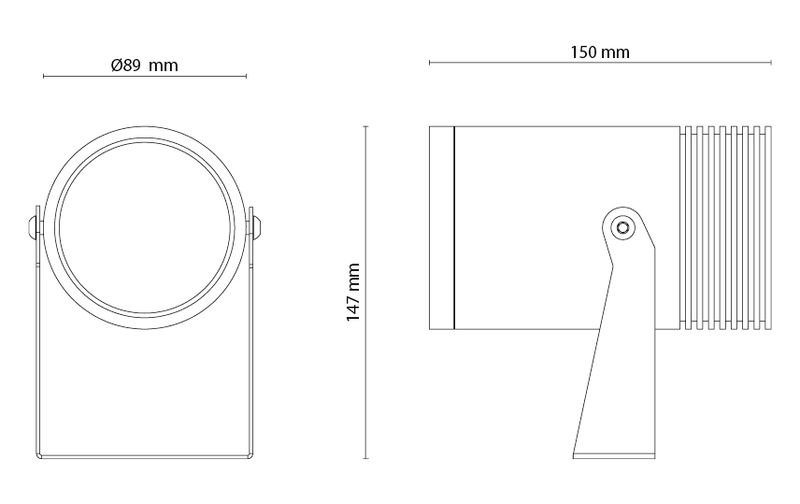 Sg Hovden Grafitt Maxi 23W 2010lm 36° Ra>80 Faseavsnitt
