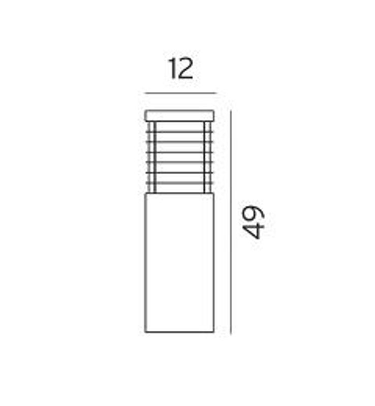 Norlys Scandinavian Wood Halmstad 1400 E27 49cm Galvanisert