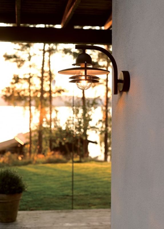 Norlys Oslo 240 Vegglampe E27 Galvanisert Stål