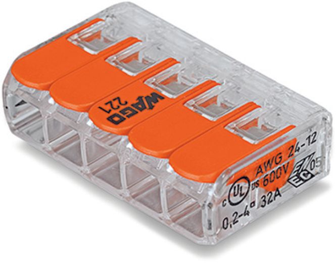 Hovedbilde Wago Kobl.klemme åpne 4mm2 ...