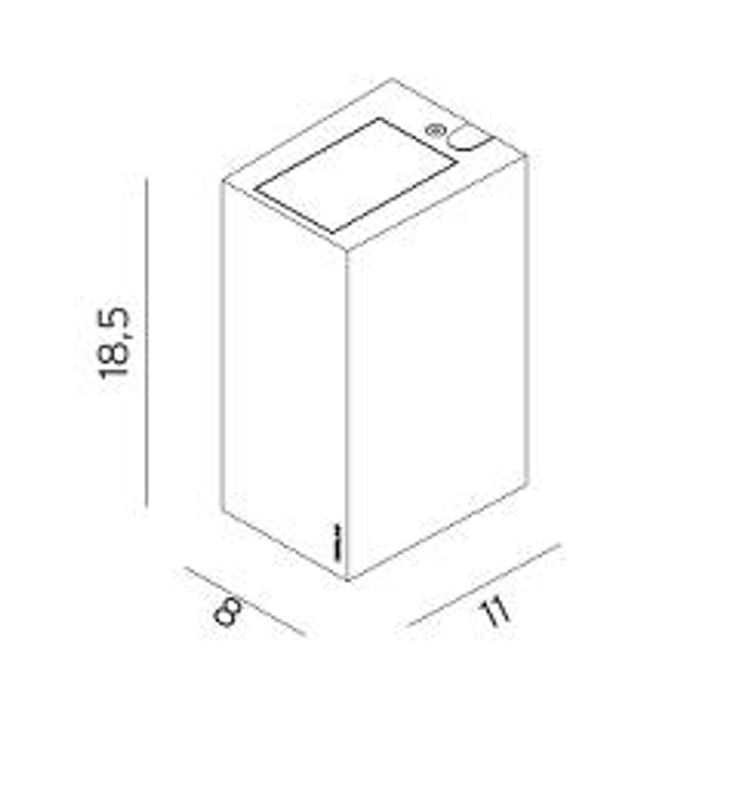 Norlys Lillehammer 1582 veggarmatur 2X3,7W LED Hvit