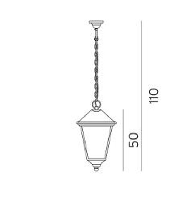 Norlys London 493A/B Taklampe Big E27 Sort