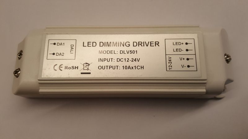 DALI LED dimmer 12-24 volt, 1 kanal
