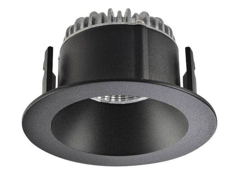 R-Line Elara 8W Downlight 2700K IP44 Matt Sort