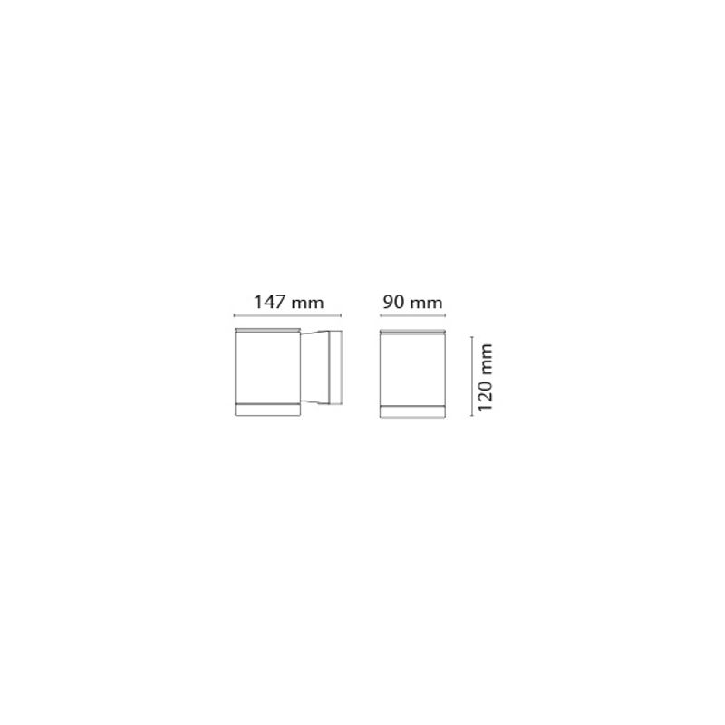 Sg ECHO LED grafitt 230V 1x4,5W