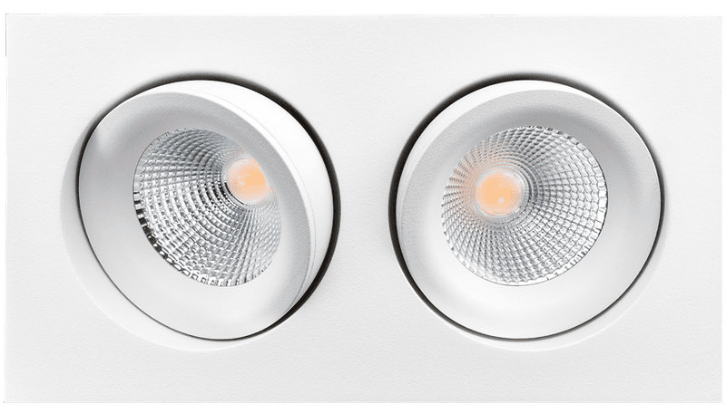 Sg Junistar Square Lux Hvit 2x7W LED 2700K Ra 98