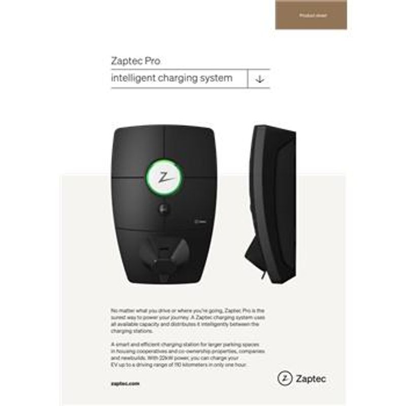 Zaptec Pro Bakplate