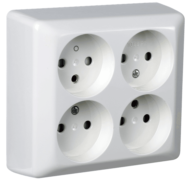 Hovedbilde ELKO Stikk 4-veis 1044 PT u/j ...