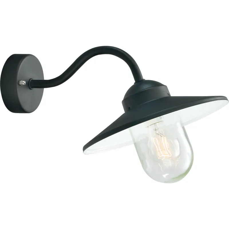 Norlys Karlstad 230 Vegglampe E27  SORT