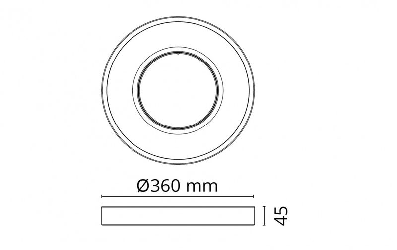 Sg Circulus Hvit 1345lm 3000K Ra>80 Faseavsnitt