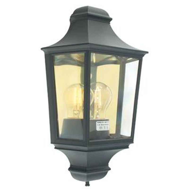 Norlys Glasgow 730 Vegglampe E27 Sort